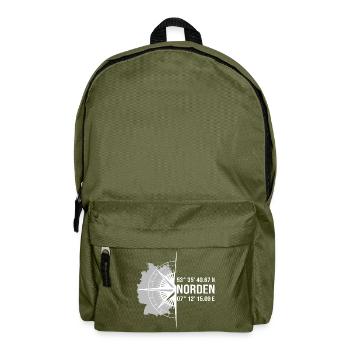 Koordinaten Norden - Rucksack - Olivgrün - Vorne