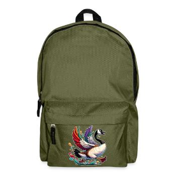 Schöne kanadische Gans - Rucksack - Olivgrün - Vorne
