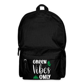 Uniquement des vibrations vertes - Sac à dos - noir - Devant
