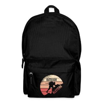 Outdoor Klettern - Rucksack - Schwarz - Vorne