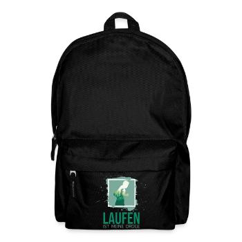 Laufen ist meine Droge - Rucksack - Schwarz - Vorne
