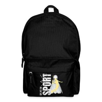 Eins mit dem Sport - Badminton - Rucksack - Schwarz - Vorne