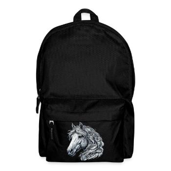Pferd - Rucksack - Schwarz - Vorne