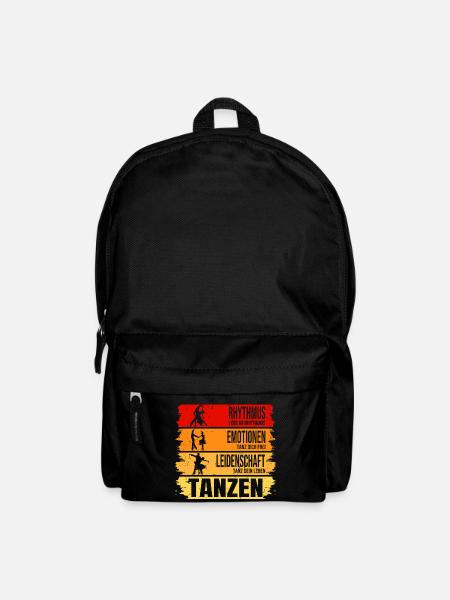Tanzen: Rhythmus - Emotionen - Leidenschaft - Rucksack - Schwarz