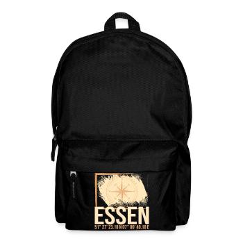 Essen Koordinaten - Rucksack - Schwarz - Vorne