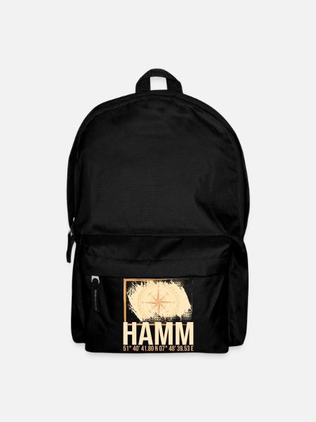 Hamm Koordinaten - Rucksack - Schwarz