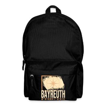 Bayreuth Koordinaten - Rucksack - Schwarz - Vorne