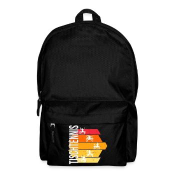 Tischtennis - Rucksack - Schwarz - Vorne