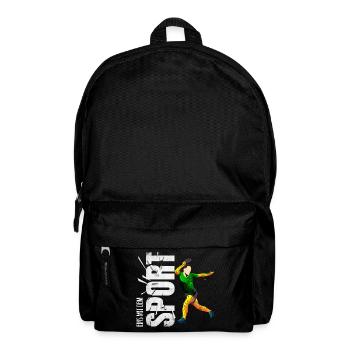 Eins mit dem Sport - Tischtennis - Rucksack - Schwarz - Vorne