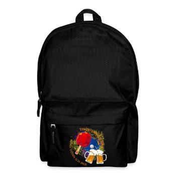 Tischtennis & Bier dass gönn ich mir - Rucksack - Schwarz - Vorne