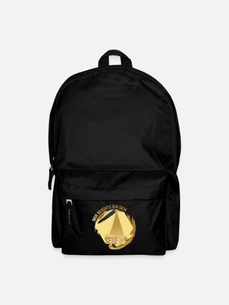 Mir reichts, ich geh Segeln - Rucksack - Schwarz