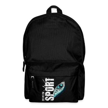 Eins mit dem Sport - Rudern - Rucksack - Schwarz - Vorne