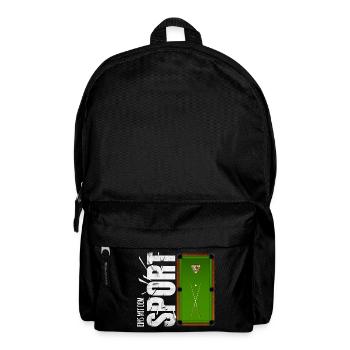 Eins mit dem Sport - Billard - Rucksack - Schwarz - Vorne