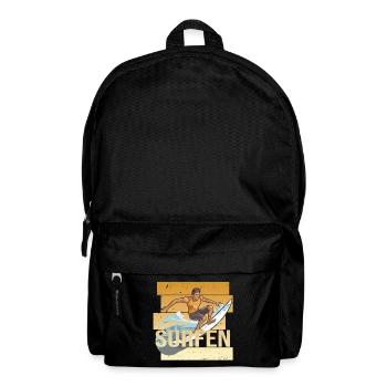 Surfen - Rucksack - Schwarz - Vorne