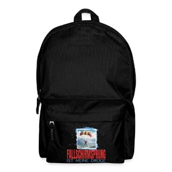 Fallschirmsprung ist meine Droge - Rucksack - Schwarz - Vorne