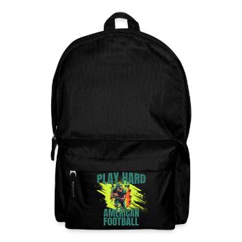 Play Hard - American Football - Rucksack - Schwarz - Vorne