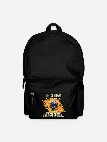 Life is a journey - American Football - Rucksack - Schwarz