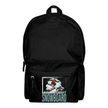 Leidenschaft Snowboard - Rucksack - Schwarz - Vorne