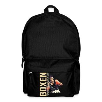 Fighter im Ring - Champion im Leben - Rucksack - Schwarz - Vorne