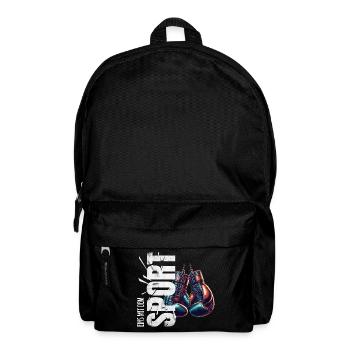 Eins mit dem Sport - Boxen - Rucksack - Schwarz - Vorne
