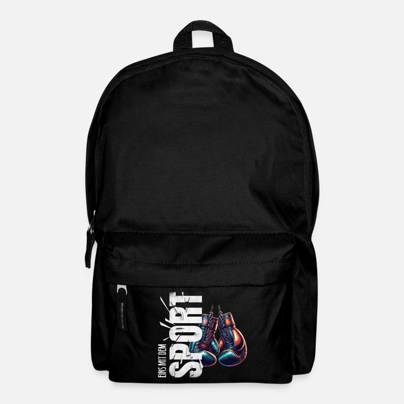 Eins mit dem Sport - Boxen - Rucksack - Schwarz