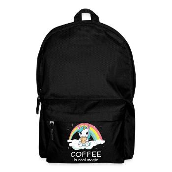 Süßes Kaffee Einhorn - Rucksack - Schwarz - Vorne