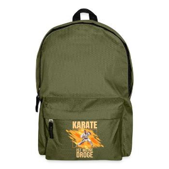 Karate ist meine Droge - Rucksack - Olivgrün - Vorne