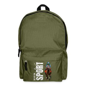 Eins mit dem Sport - Reiten - Rucksack - Olivgrün - Vorne