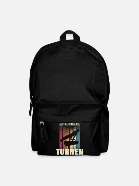 Alles was ich brauche - Turnen - Rucksack - Schwarz