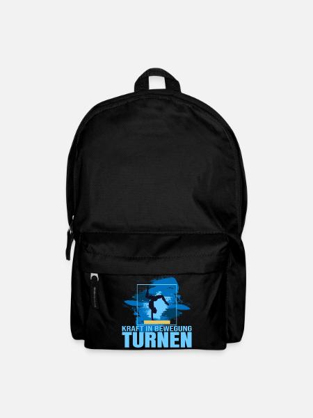 Kraft in Bewegung- Turnen - Rucksack - Schwarz