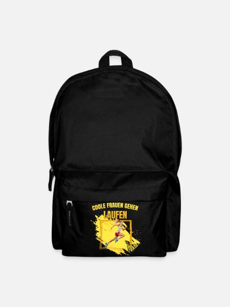Coole Frauen gehen Laufen - Rucksack - Schwarz