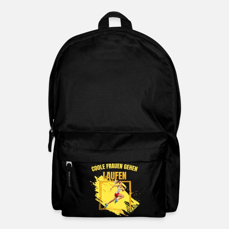 Coole Frauen gehen Laufen - Rucksack - Schwarz