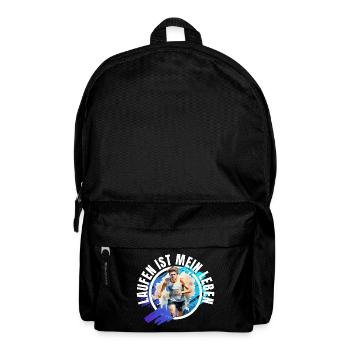 Laufen ist mein Leben - Rucksack - Schwarz - Vorne