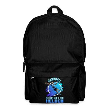 Handball ist das Spiel der Helden - Rucksack - Schwarz - Vorne