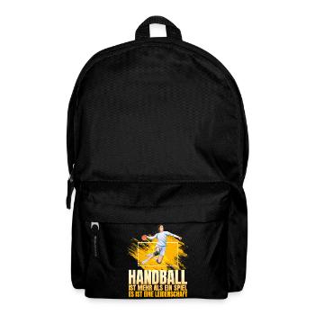 Handball ist mehr als ein Spiel es ist eine... - Rucksack - Schwarz - Vorne