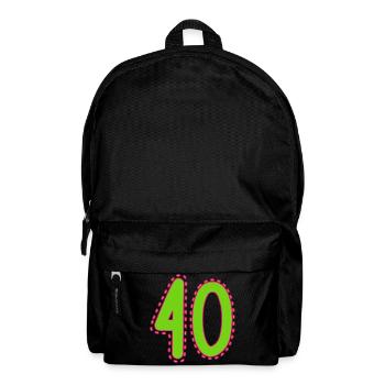 40. 40 JAHRE. 40-JÄHRIGES JUBILÄUM - Rucksack - Schwarz - Vorne