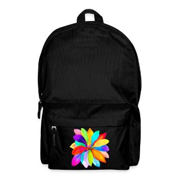 Rainbow Flower of Diversity, Tolerance and Love - Backpack - black - Front