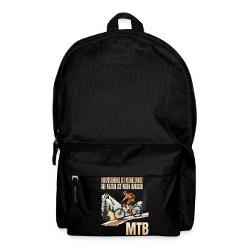 Mountainbike ist meine Droge Die Natur mein Rausch - Rucksack - Schwarz - Vorne