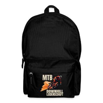 Downhill Leidenschaft - Rucksack - Schwarz - Vorne