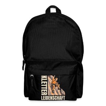 Kletter Leidenschaft - Rucksack - Schwarz - Vorne