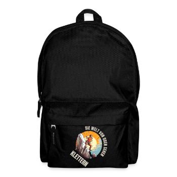 Die Welt von oben sehen - Rucksack - Schwarz - Vorne