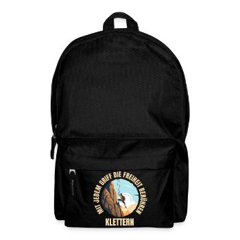 Mit jedem Griff die Freiheit berühren - Rucksack - Schwarz - Vorne