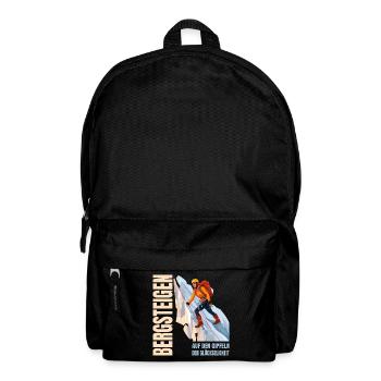Auf den Gipfeld der Glückseligkeit - Rucksack - Schwarz - Vorne