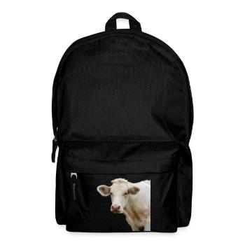 funny cow cow head gift farmer - Backpack - black - Front