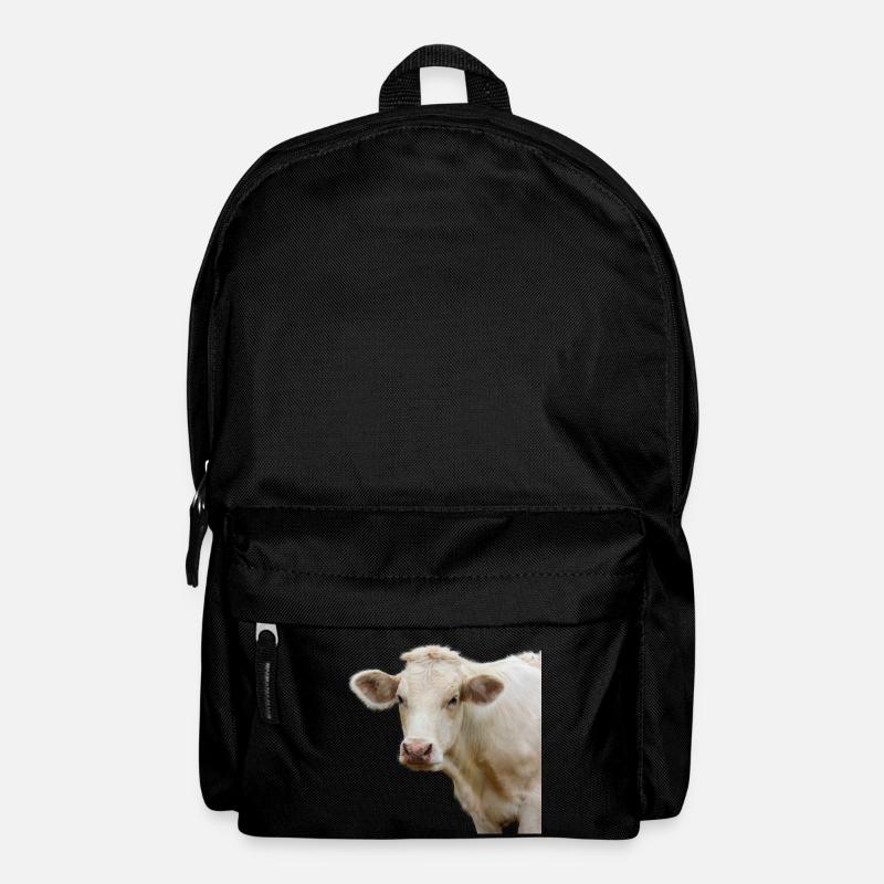 lustige Kuh Kuhkopf Geschenk Bauern - Rucksack - Schwarz