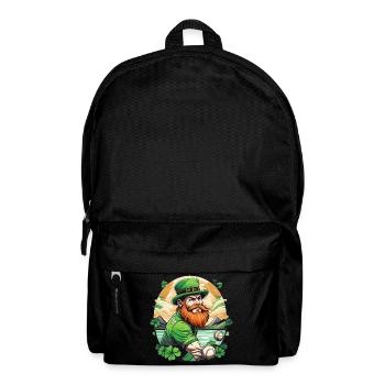 St. Patrick's Day Shamrock Baseball - Backpack - black - Front