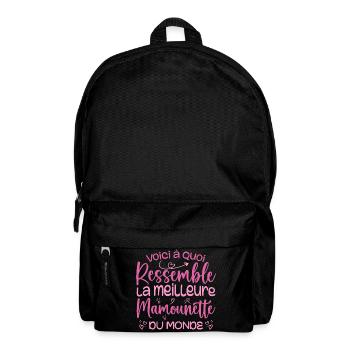 Cadeau Meilleure Mamounette - Cadeau Mamounette - Sac à dos - noir - Devant