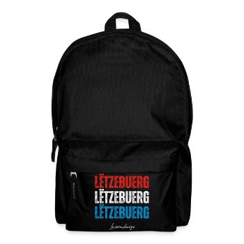 Drapeau du Luxembourg, fierté luxembourgeoise - Sac à dos - noir - Devant