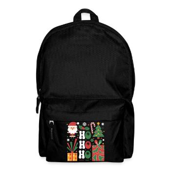 Festive Christmas Icon Set for Apparel - Backpack - black - Front