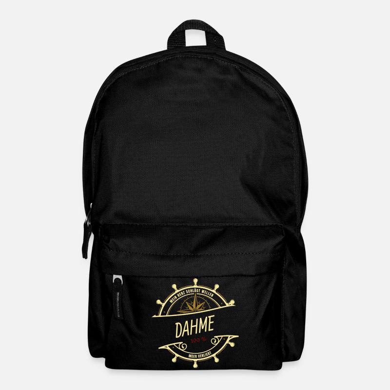 Mein Herz schlägt Wellen - Dahme - Rucksack - Schwarz